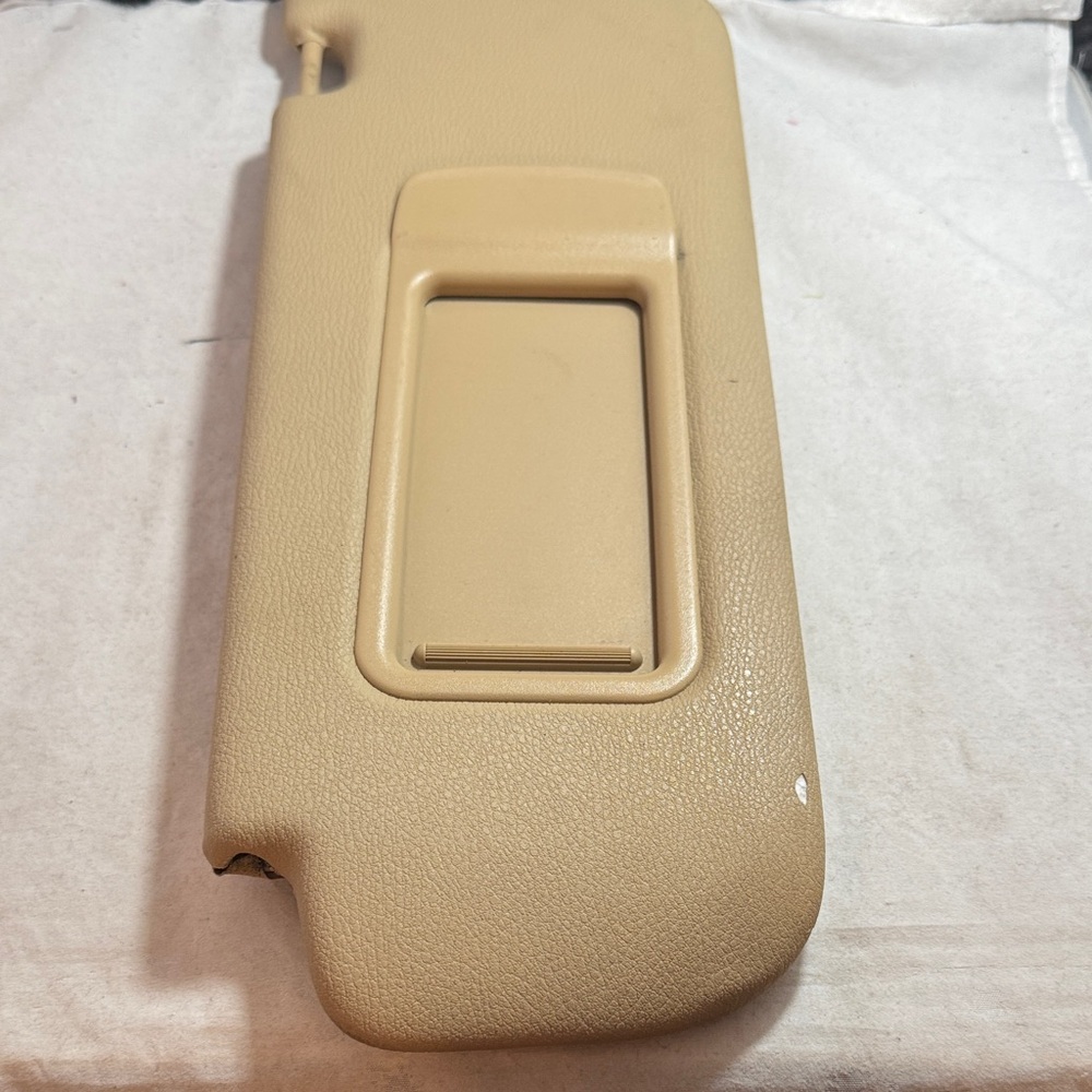 BMW 2014 X3 Tan Drivers Side Car Sun Visor with Mirror